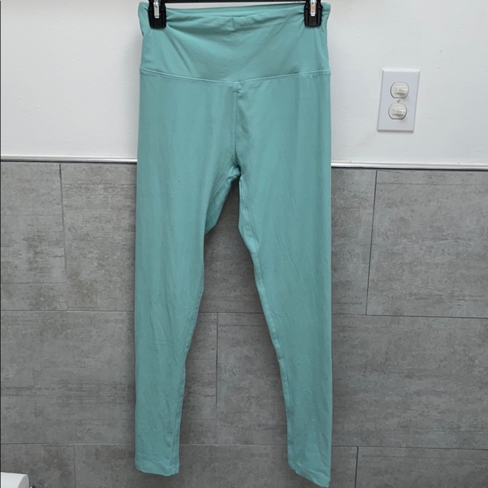 Turquoise soft stretchy leggings